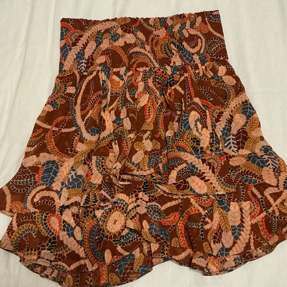 A.L.C. Multicolor Patterned Skirt